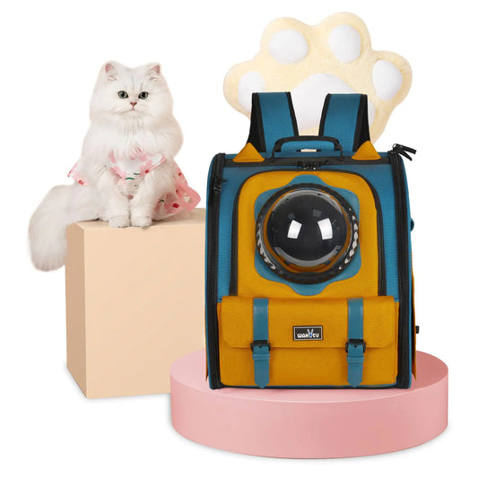 Wakytu Dog Carriers for Small Dogs Cat Backpack Bubble Cat Backpack Pet Backpack Breathable Cat Carrier Backpack for Travel Hiking