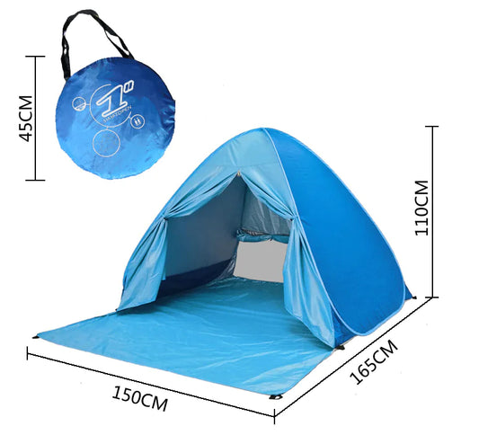 Beach Tent with Sun Protection and Quick Setup